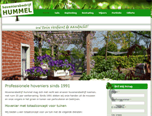 Tablet Screenshot of hoveniersbedrijfhummel.nl